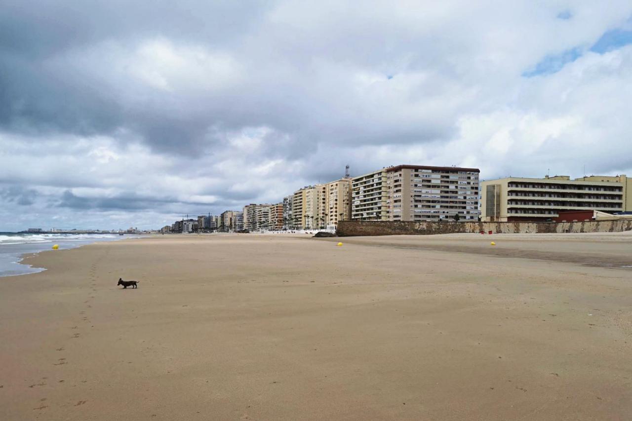 Romantica Vista Al Paseo Maritimo De Cadiz Bagian luar foto